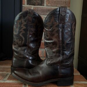 Harley Davidson men’s Brown Leather cowboy Boots